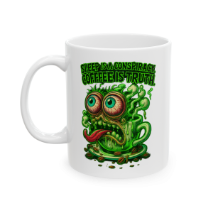 11oz Sleep is a Conspiracy – Coffee is Truth Mug